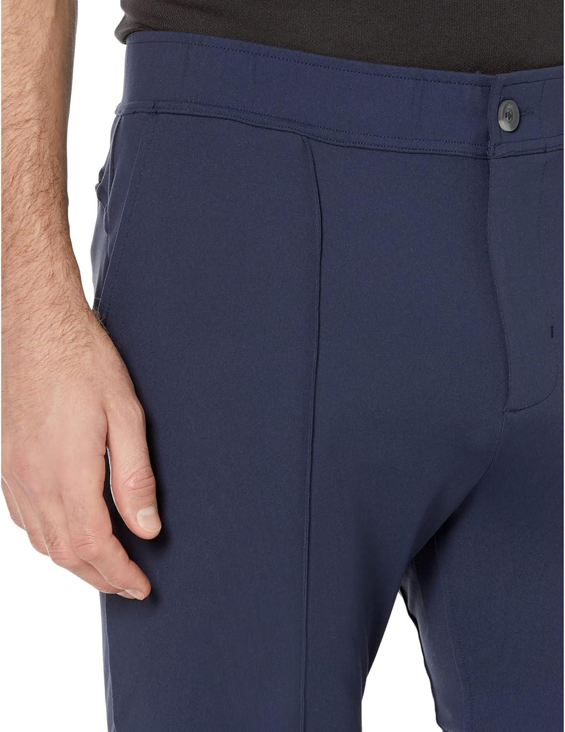 imageSkechers Mens Go Walk Slip Ins Stretchable Straight Leg Pintuck Zip Fly PantsBlue Iris