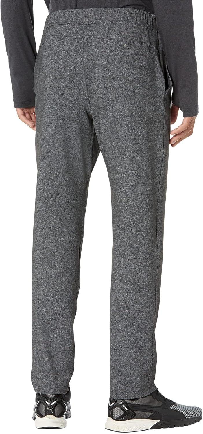 imageSkechers Mens Go Walk Slip Ins Stretchable Straight Leg Pintuck Zip Fly PantsHeather Charcoal