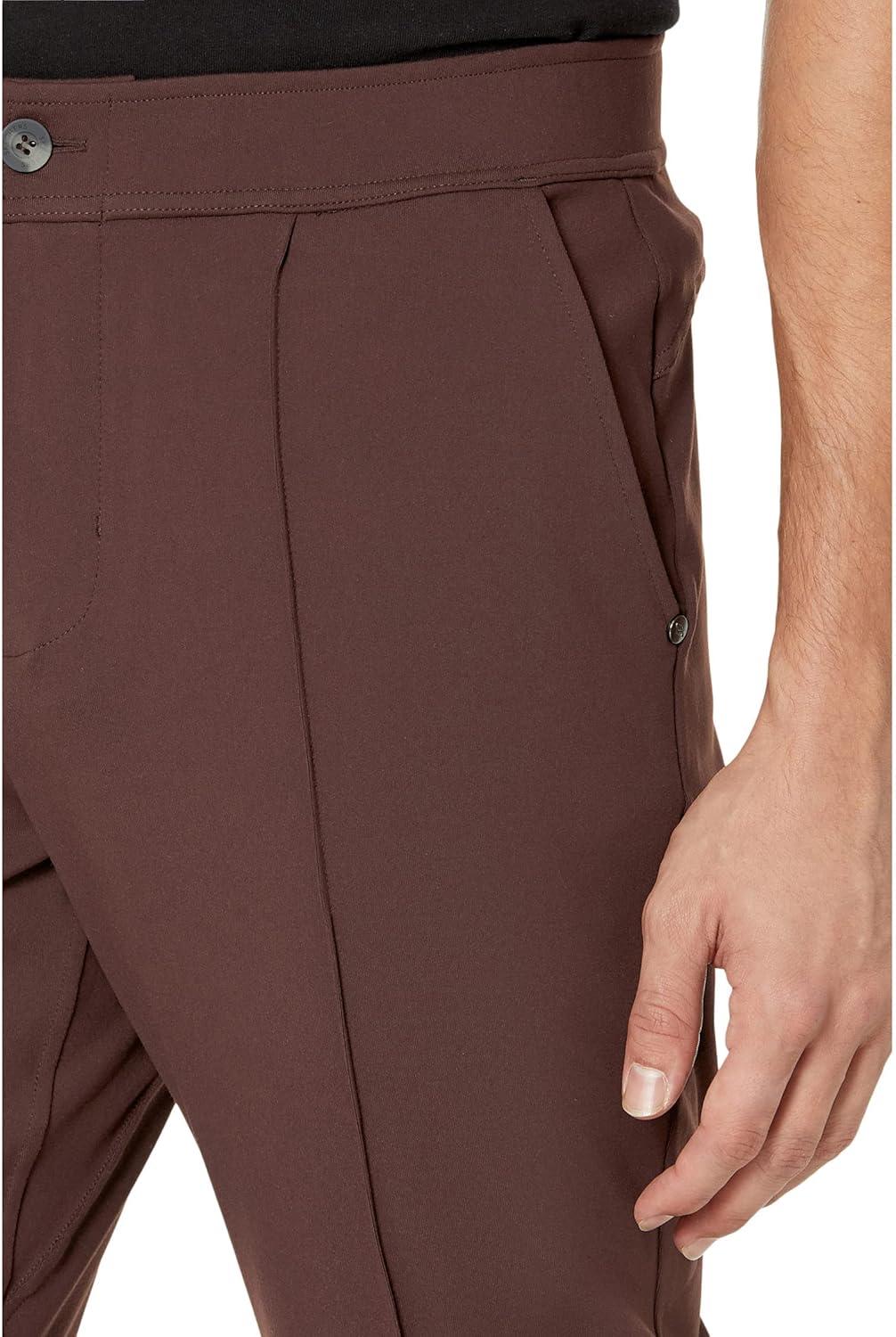 imageSkechers Mens Go Walk Slip Ins Stretchable Straight Leg Pintuck Zip Fly PantsRaisin