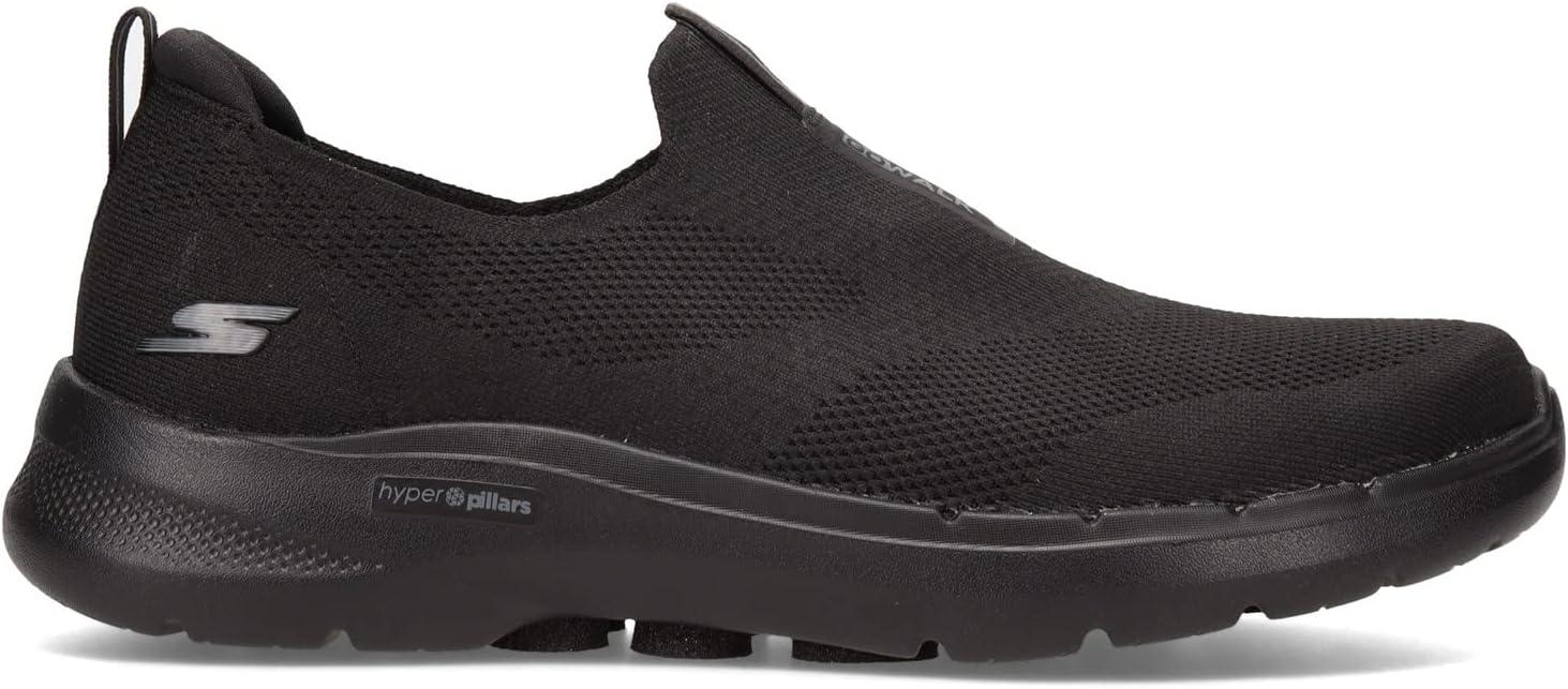 imageSkechers Mens Gowalk 6 Stretch Fit Slipon Athletic Performance Walking ShoeBlack