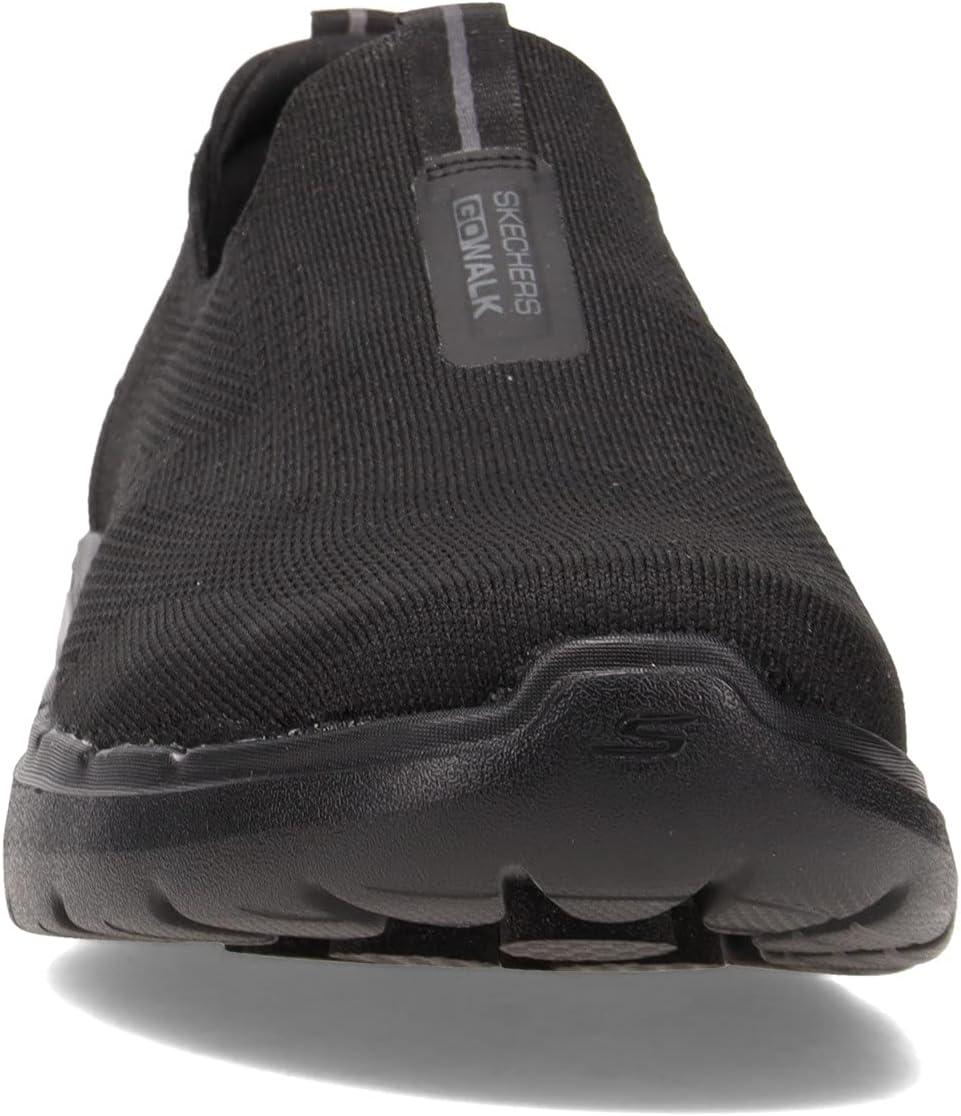 imageSkechers Mens Gowalk 6 Stretch Fit Slipon Athletic Performance Walking ShoeBlack