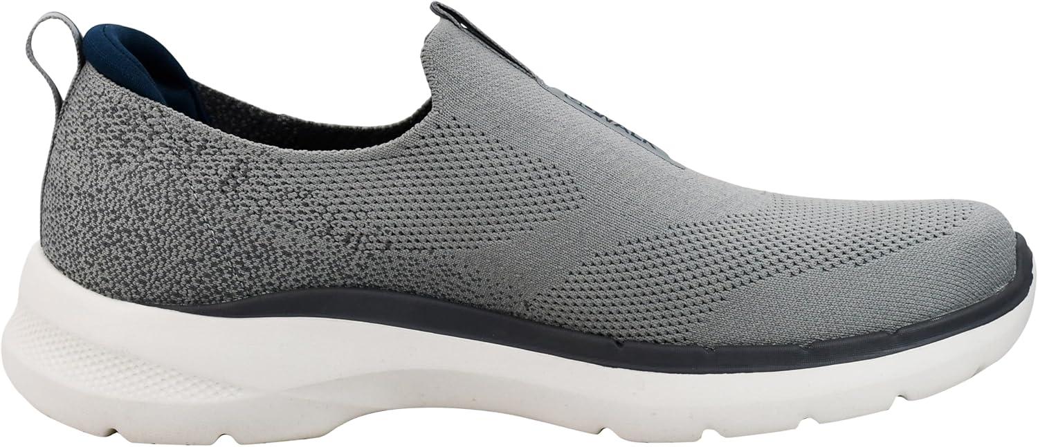 imageSkechers Mens Gowalk 6 Stretch Fit Slipon Athletic Performance Walking ShoeGreyCharcoal