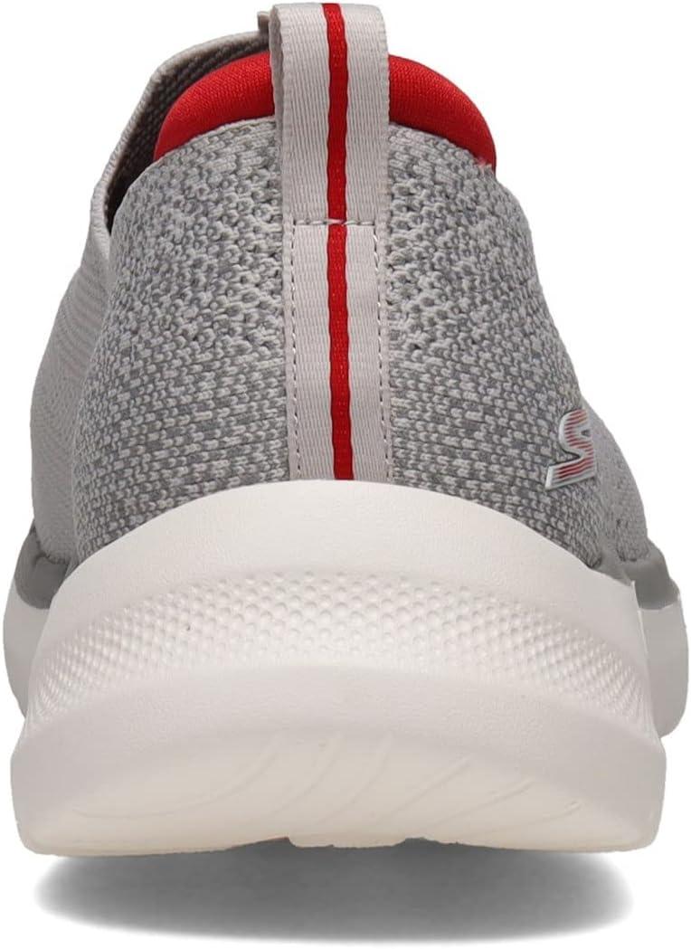 imageSkechers Mens Gowalk 6 Stretch Fit Slipon Athletic Performance Walking ShoeGreyRed