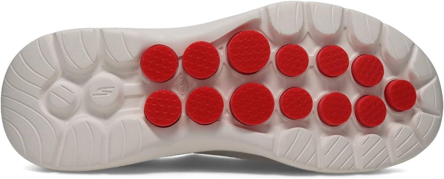 imageSkechers Mens Gowalk 6 Stretch Fit Slipon Athletic Performance Walking ShoeGreyRed