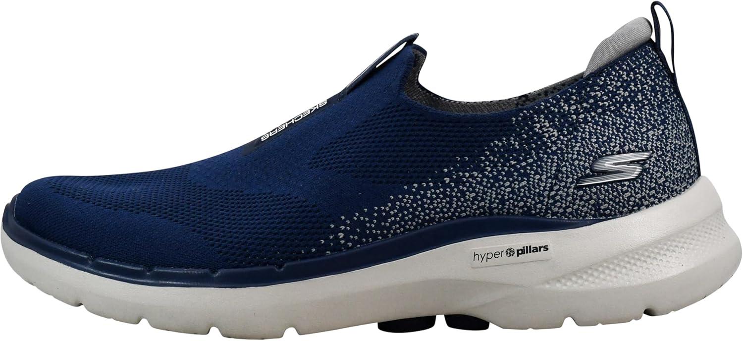 imageSkechers Mens Gowalk 6 Stretch Fit Slipon Athletic Performance Walking ShoeNavyCharcoal