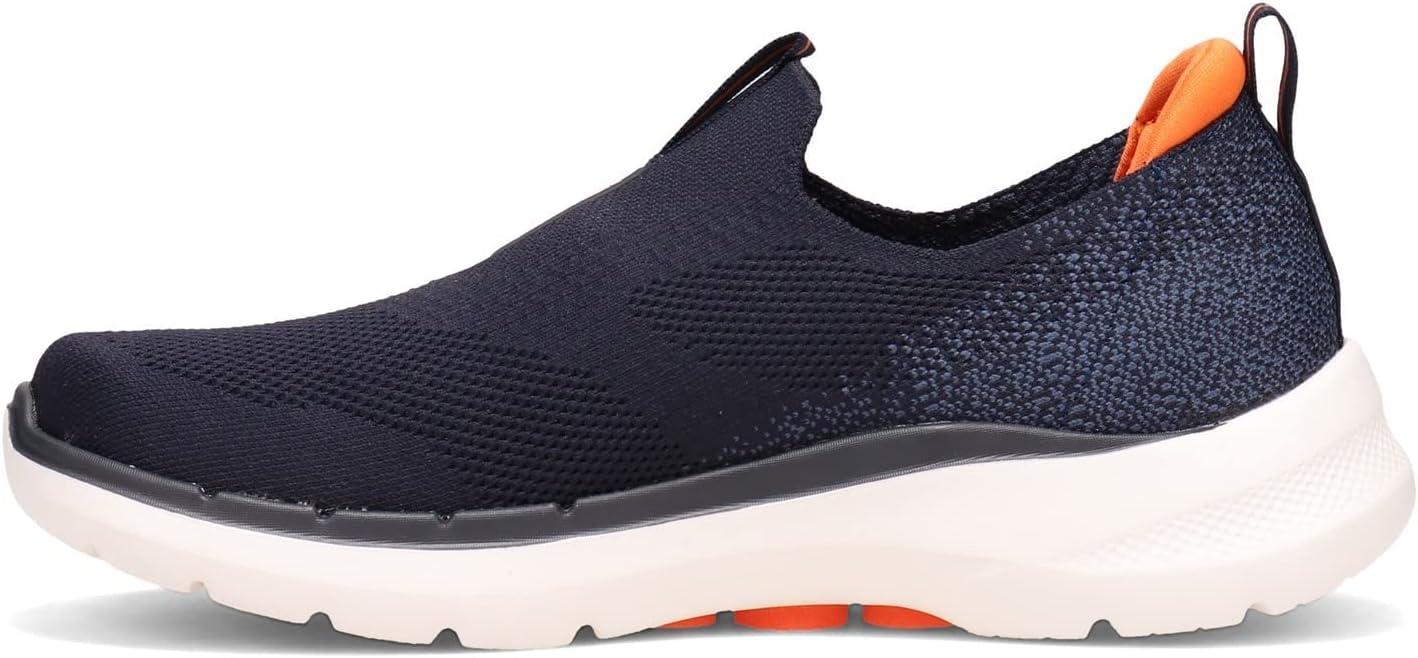 imageSkechers Mens Gowalk 6 Stretch Fit Slipon Athletic Performance Walking ShoeNavyOrange