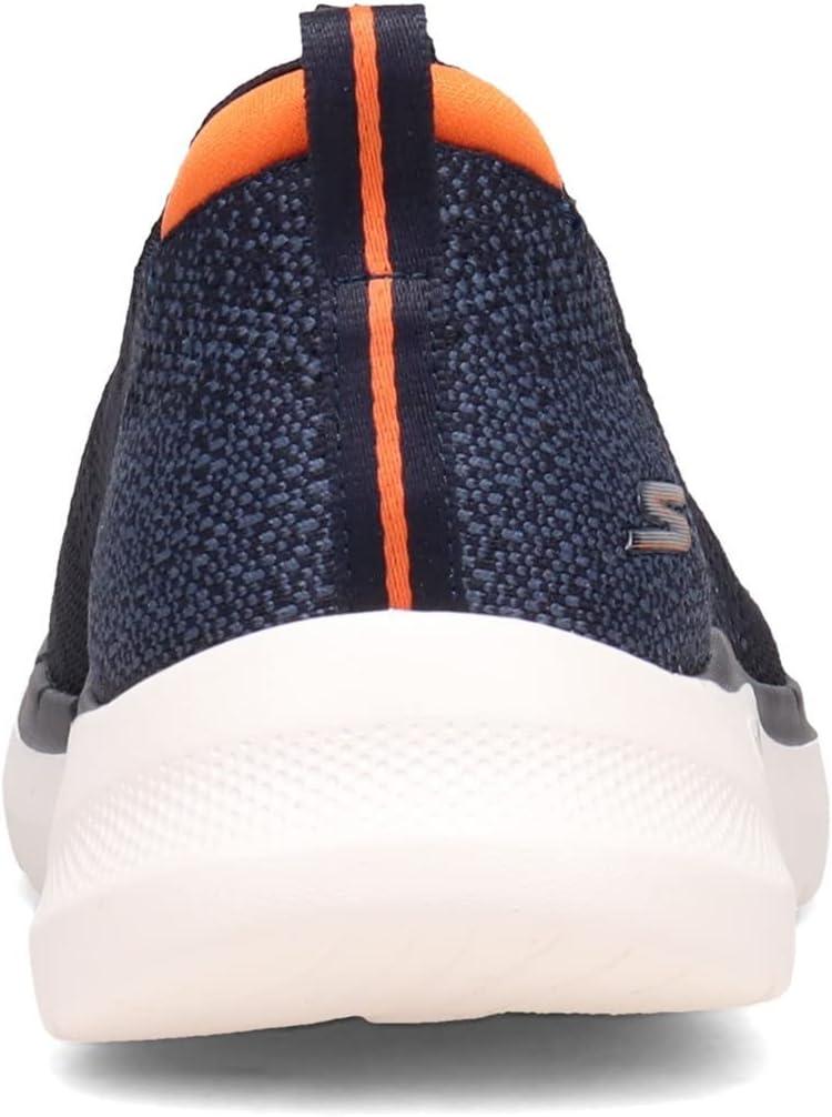imageSkechers Mens Gowalk 6 Stretch Fit Slipon Athletic Performance Walking ShoeNavyOrange