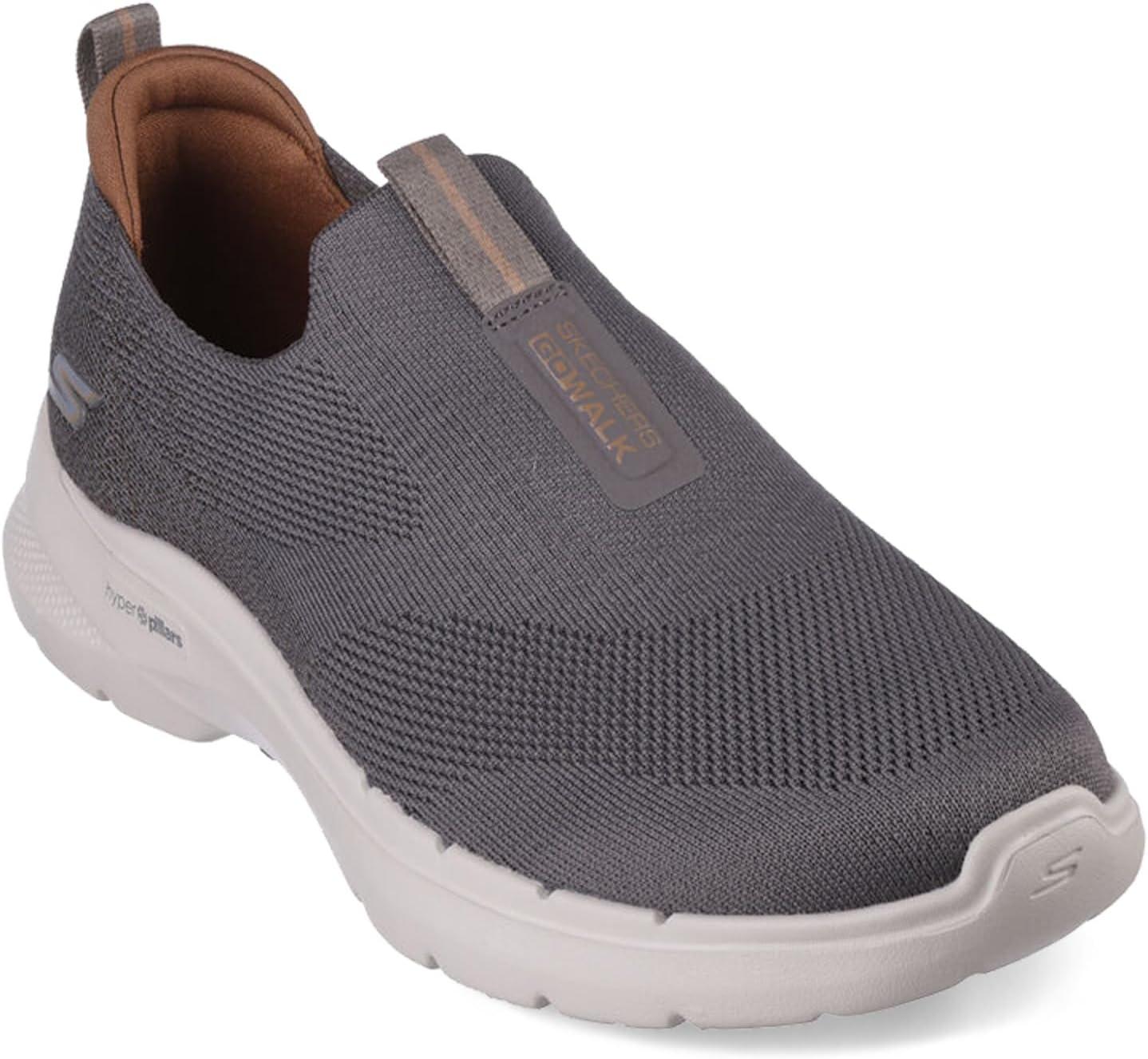 imageSkechers Mens Gowalk 6 Stretch Fit Slipon Athletic Performance Walking ShoeTaupe