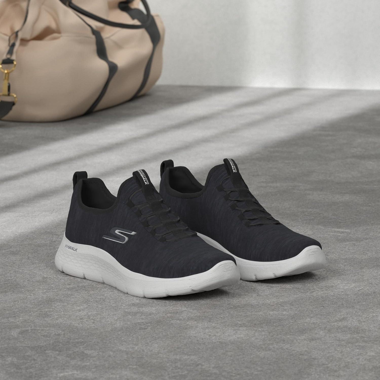 imageSkechers Mens Gowalk Flex SlipOn Walking ShoesBlackWhite 2
