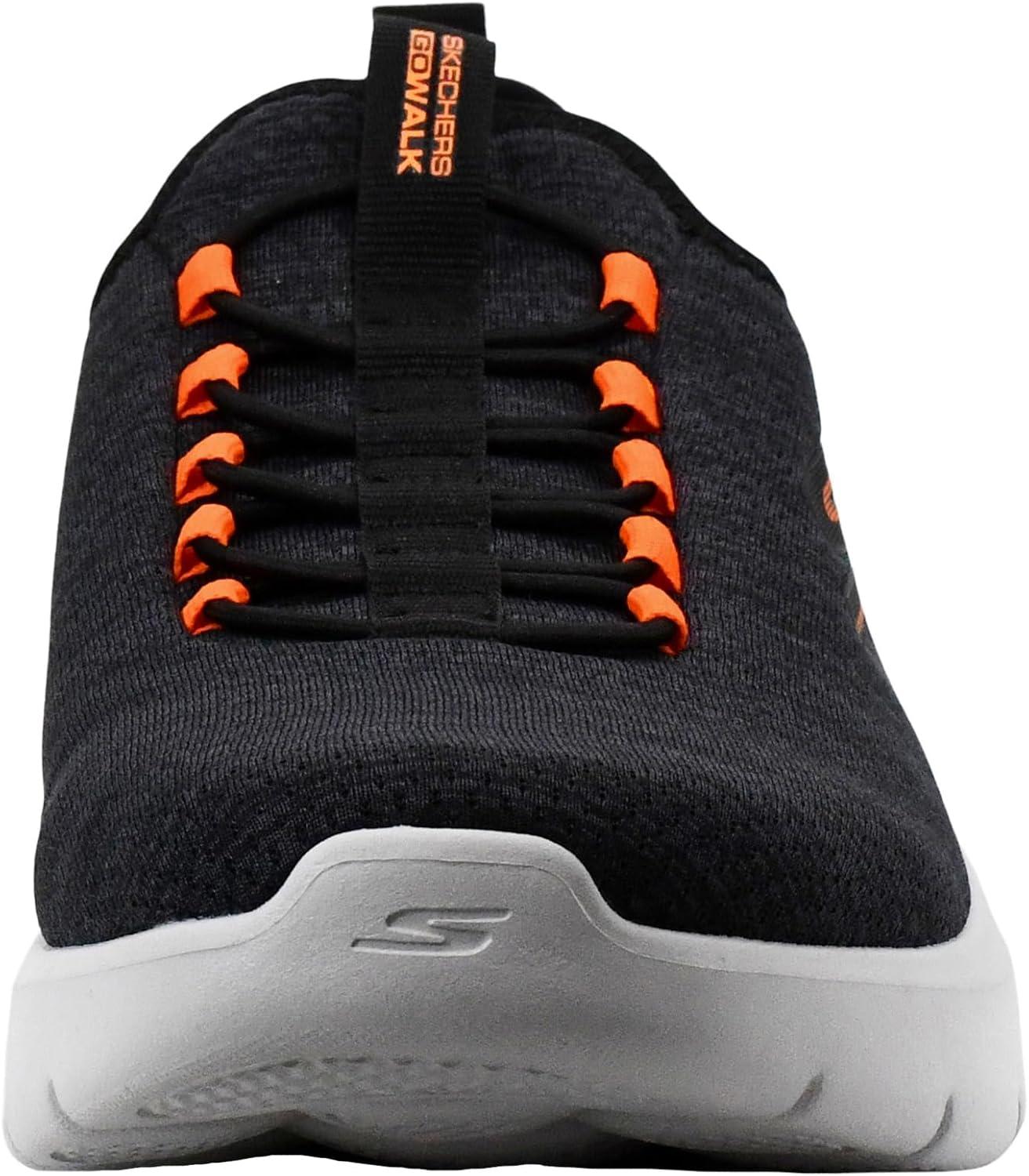 imageSkechers Mens Gowalk Flex SlipOn Walking ShoesCharcoalOrange