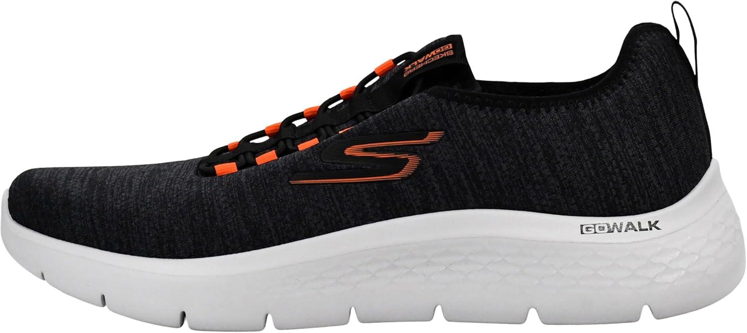 imageSkechers Mens Gowalk Flex SlipOn Walking ShoesCharcoalOrange