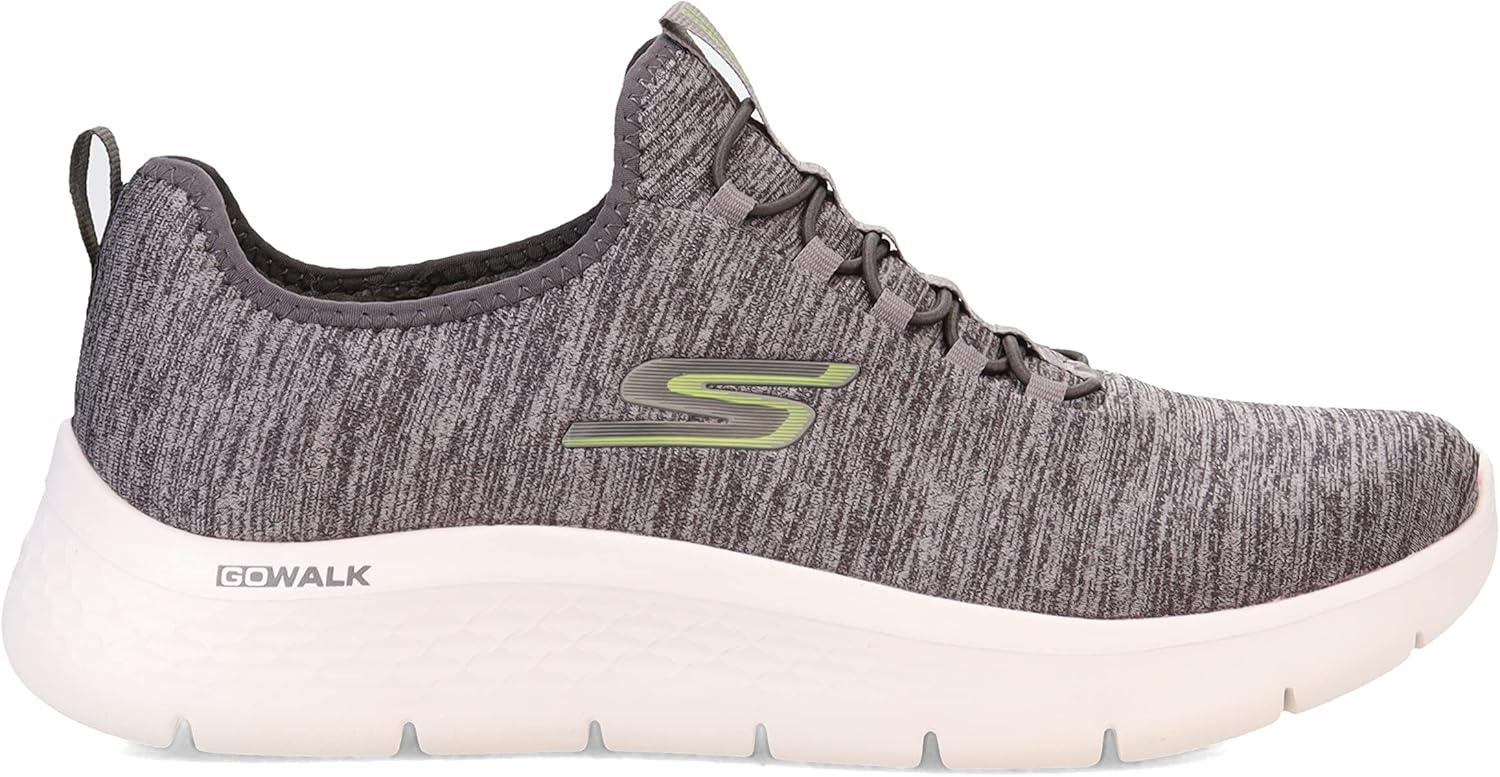imageSkechers Mens Gowalk Flex SlipOn Walking ShoesGrayLime