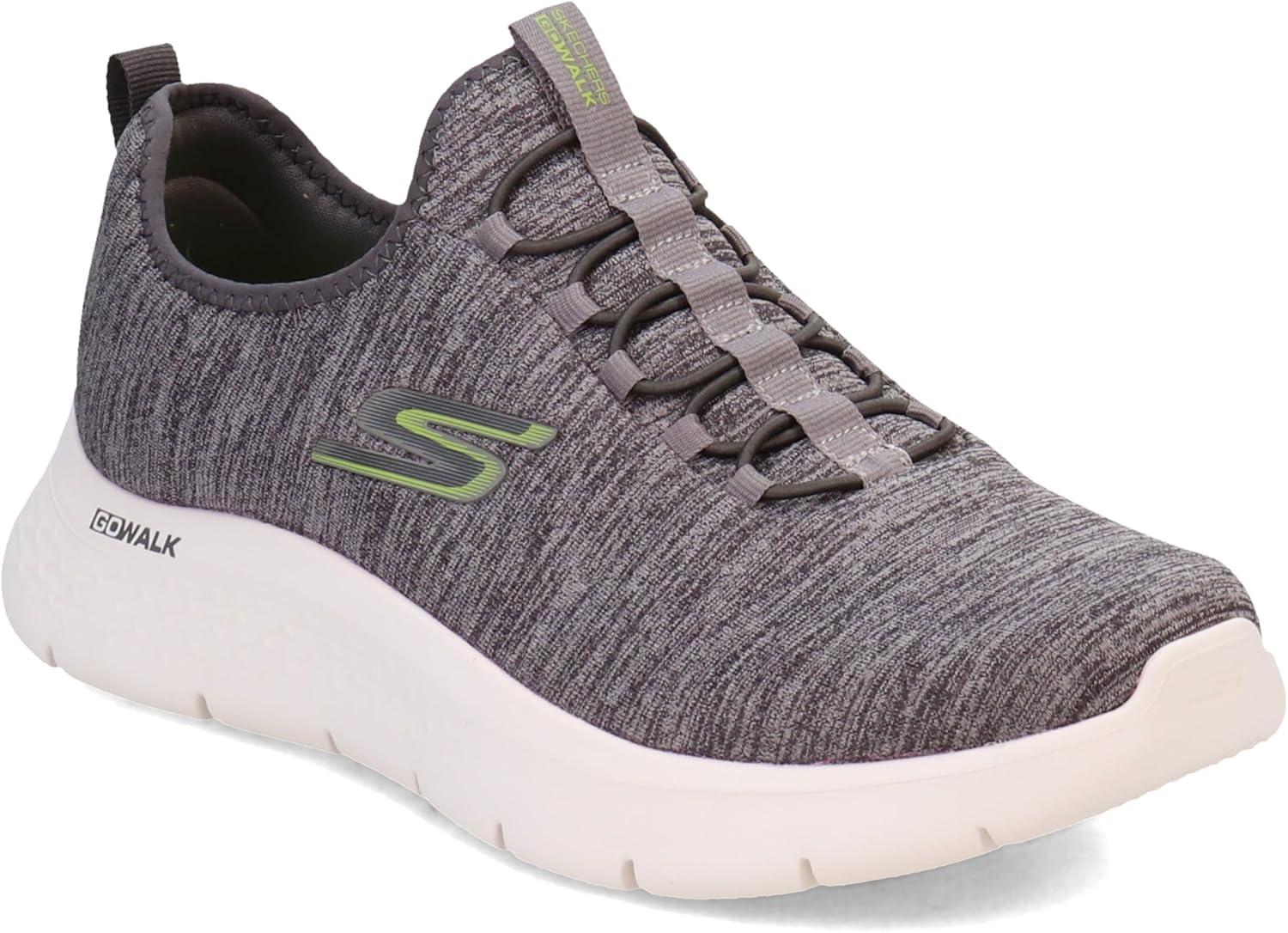 imageSkechers Mens Gowalk Flex SlipOn Walking ShoesGrayLime