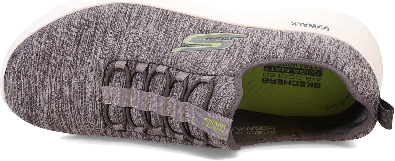 imageSkechers Mens Gowalk Flex SlipOn Walking ShoesGrayLime