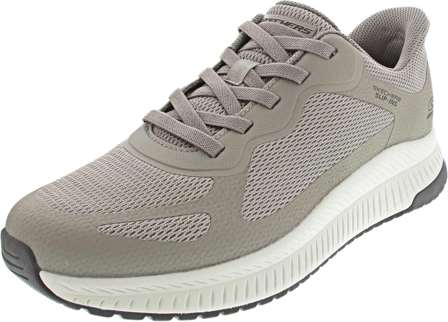 imageSkechers Mens Hands Free Slipins Bobs Sport Squad Chaos 4Dark Taupe