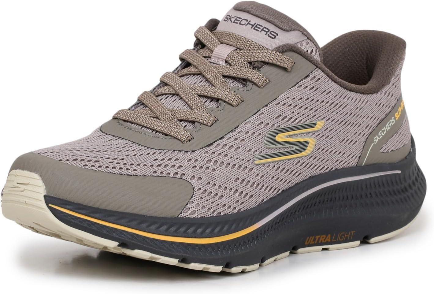 imageSkechers Mens Hands Free Slipins Go Run Consistent 20Worldview SneakerTaupe