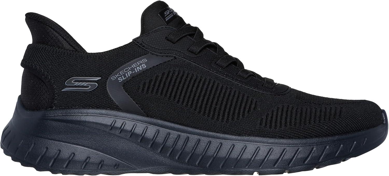 imageSkechers Mens Hands Free Slipins Squad Chaos Solid StepBlackBlack