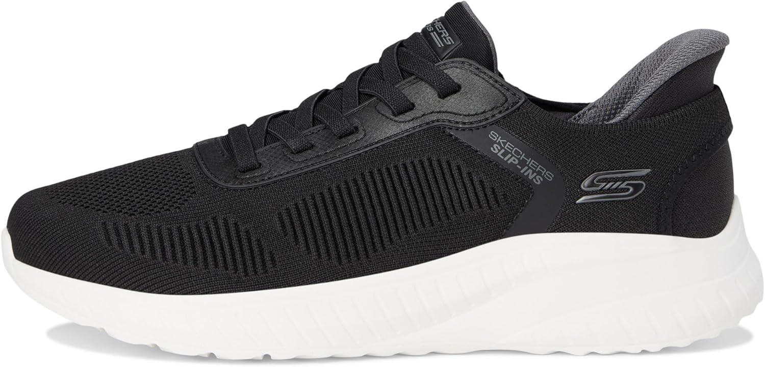 imageSkechers Mens Hands Free Slipins Squad Chaos Solid StepBlackWhite