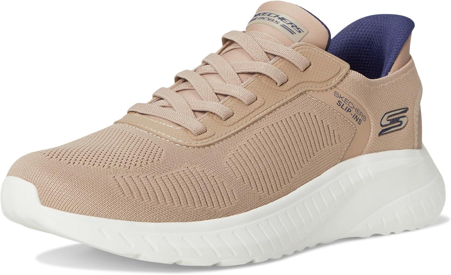 imageSkechers Mens Hands Free Slipins Squad Chaos Solid StepTaupe