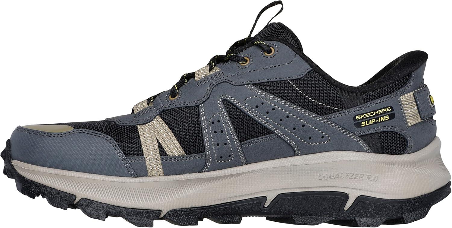 imageSkechers Mens John Deere Equalizer 50 Trail Harvester Lace UpCharcoal Black