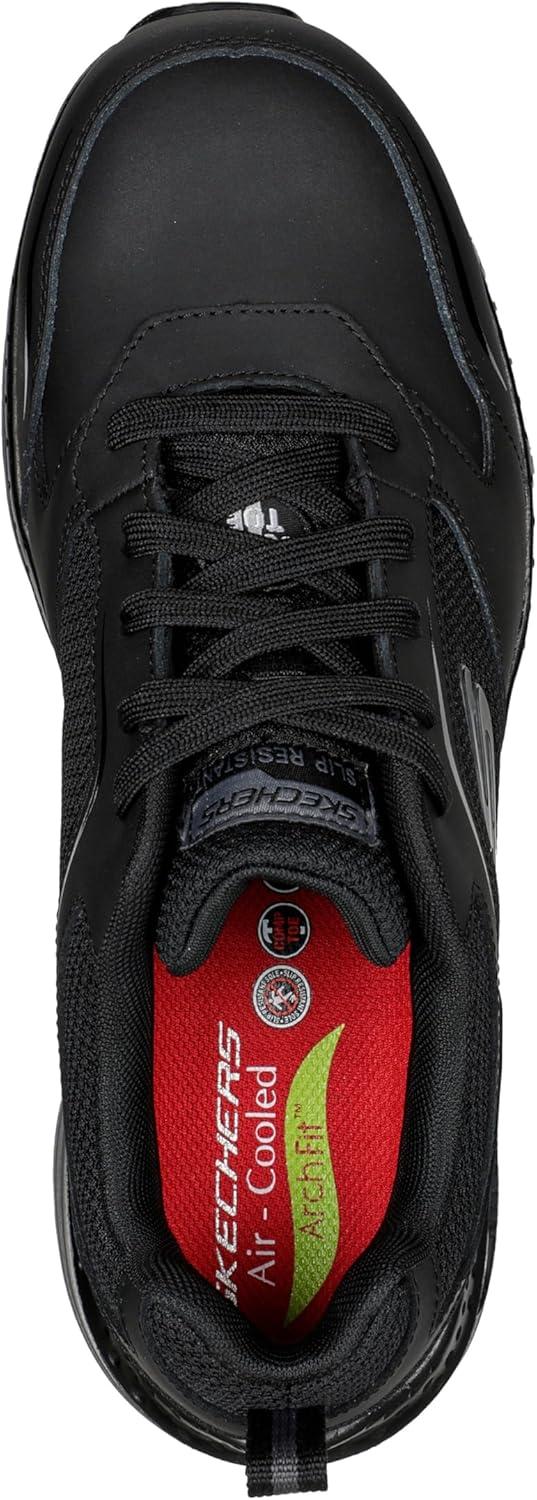 imageSkechers Mens Lace Up Safety Arch Fit Sr Comp ToeBlackCharcoal