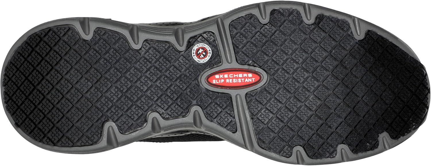imageSkechers Mens Lace Up Safety Arch Fit Sr Comp ToeBlackCharcoal