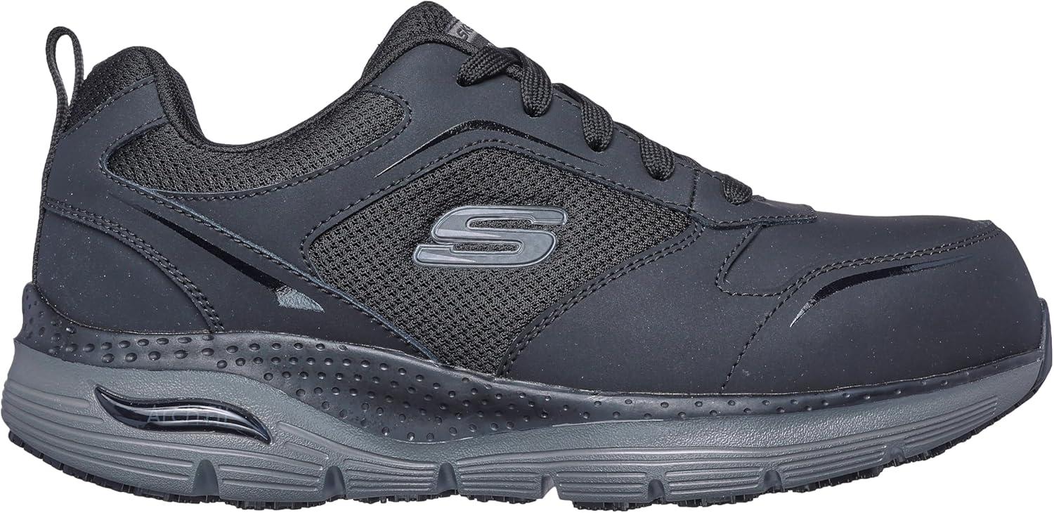 imageSkechers Mens Lace Up Safety Arch Fit Sr Comp ToeBlackCharcoal