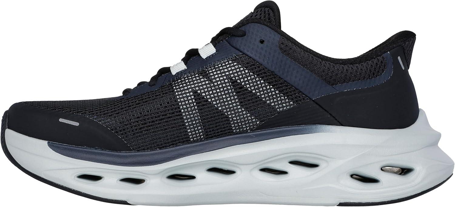 imageSkechers Mens Max Cushioning Glide Step Aberdeen Hands Free SlipinsBlackGrey