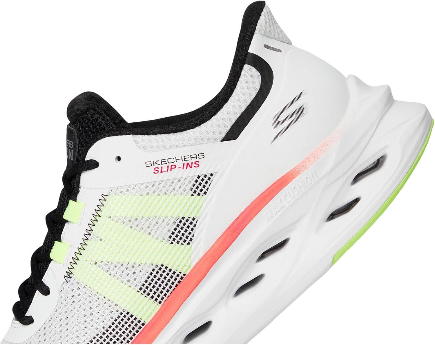 imageSkechers Mens Max Cushioning Glide Step Aberdeen Hands Free SlipinsWhiteMulti