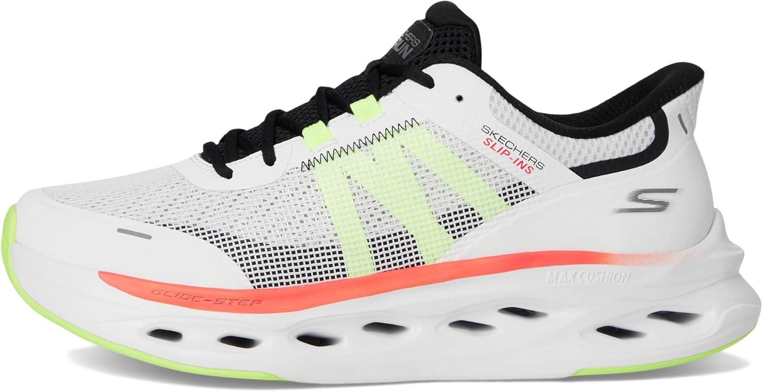 imageSkechers Mens Max Cushioning Glide Step Aberdeen Hands Free SlipinsWhiteMulti