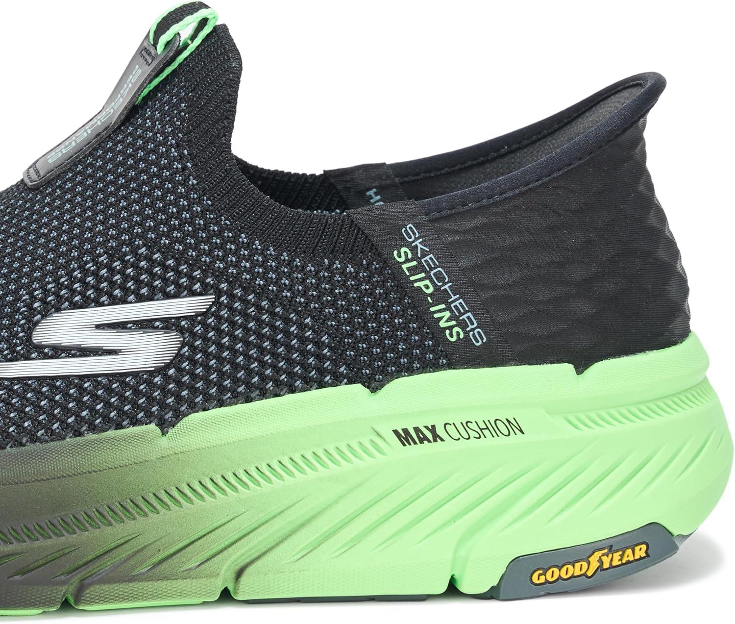 imageSkechers Mens Max Cushioning Premier 20 Slipins SneakersBlackLime
