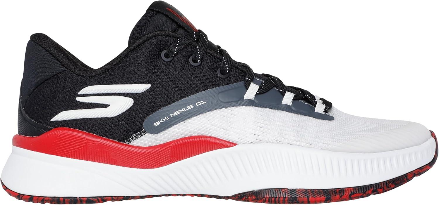 imageSkechers Mens Mens Basketball Skx NexusWhiteBlackRed
