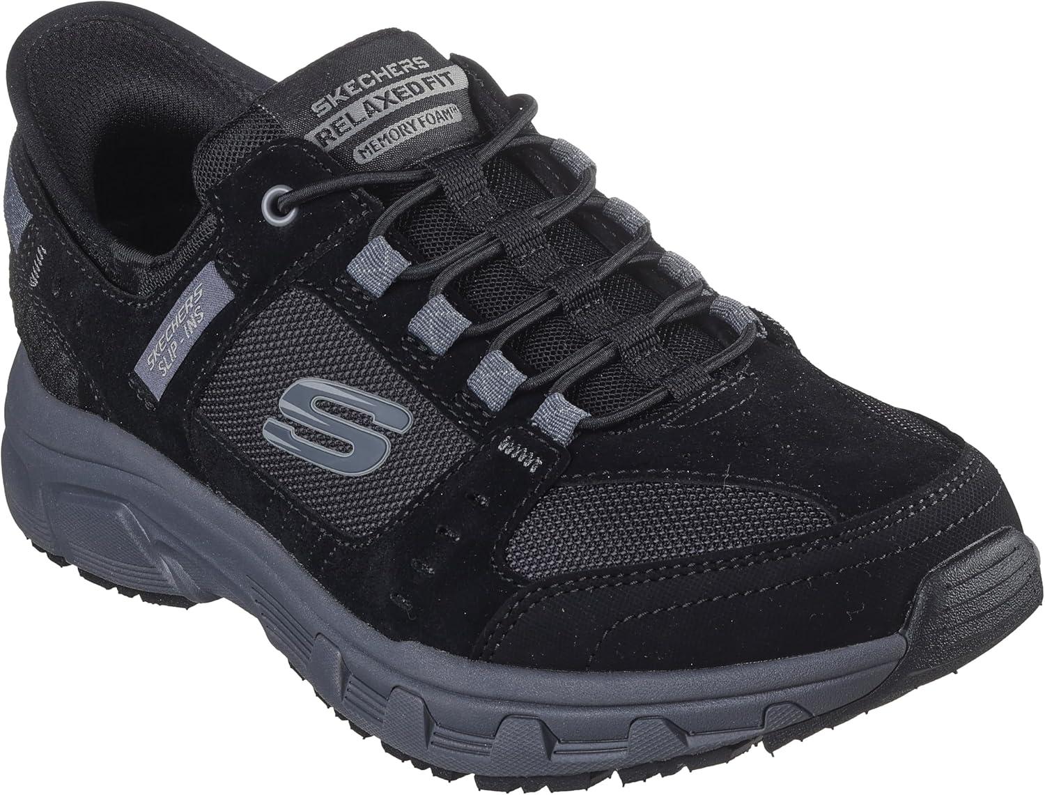 imageSkechers Mens Oak Canyon Consistent Winne Hands Free SlipinBlackCharcoal