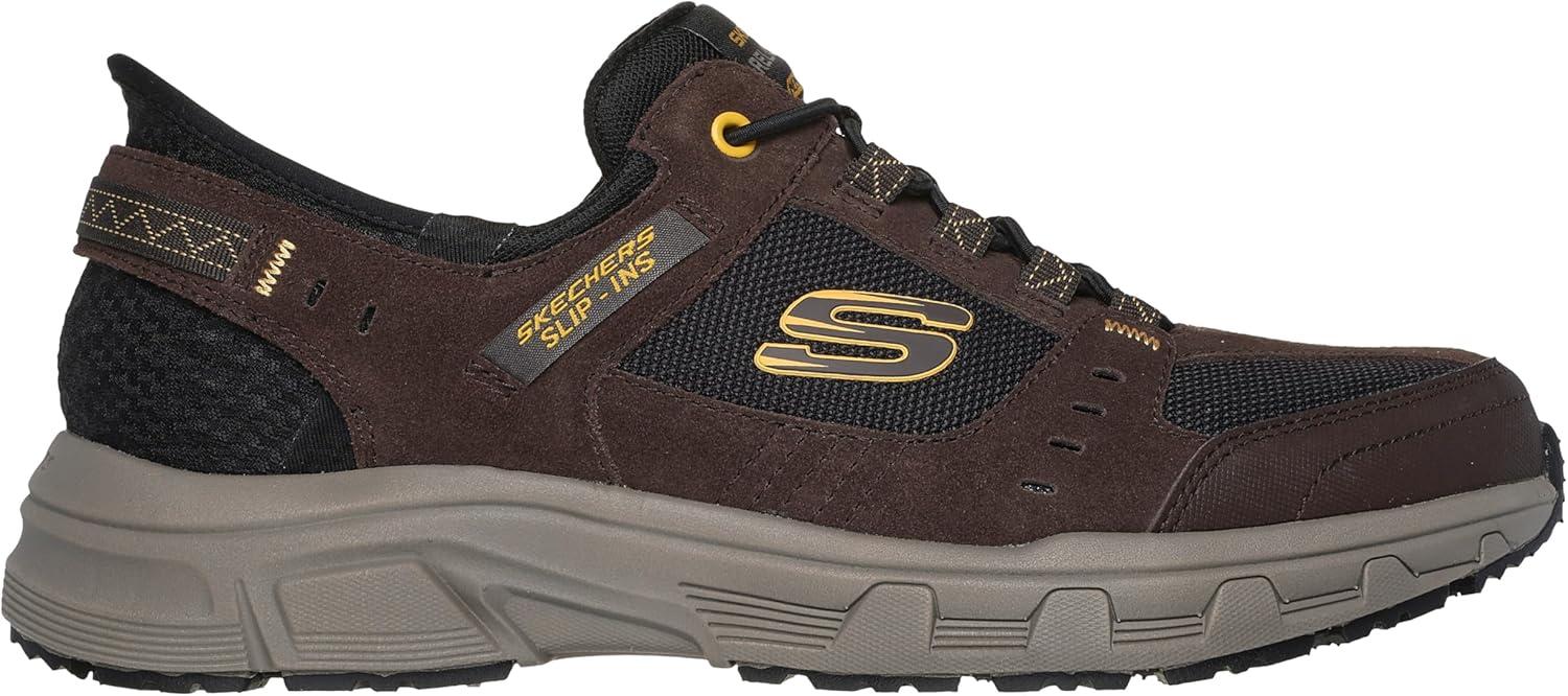 imageSkechers Mens Oak Canyon Consistent Winne Hands Free SlipinBrownBlack