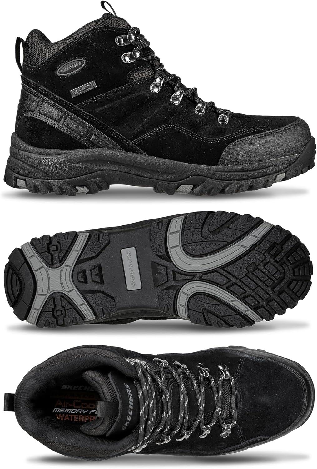 imageSkechers Mens Relment Pelmo Hiking BootsBlack