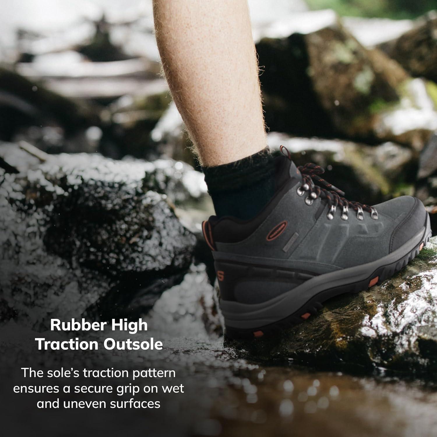 imageSkechers Mens Relment Pelmo Hiking BootsGrey