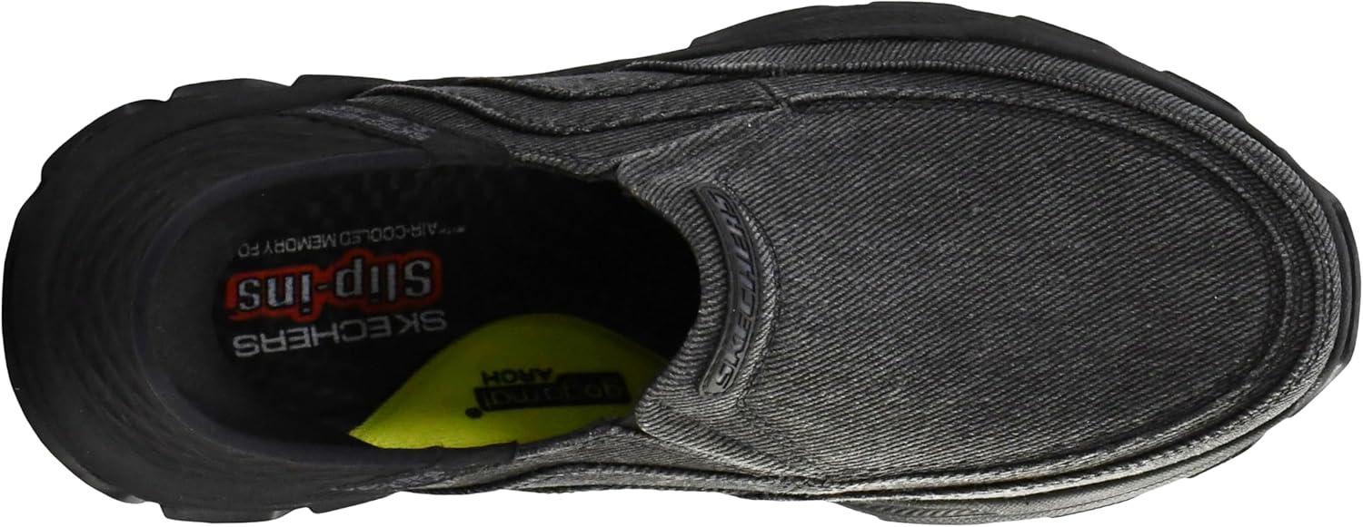 imageSkechers Mens Respected Holmgren SlipinBlackBlack