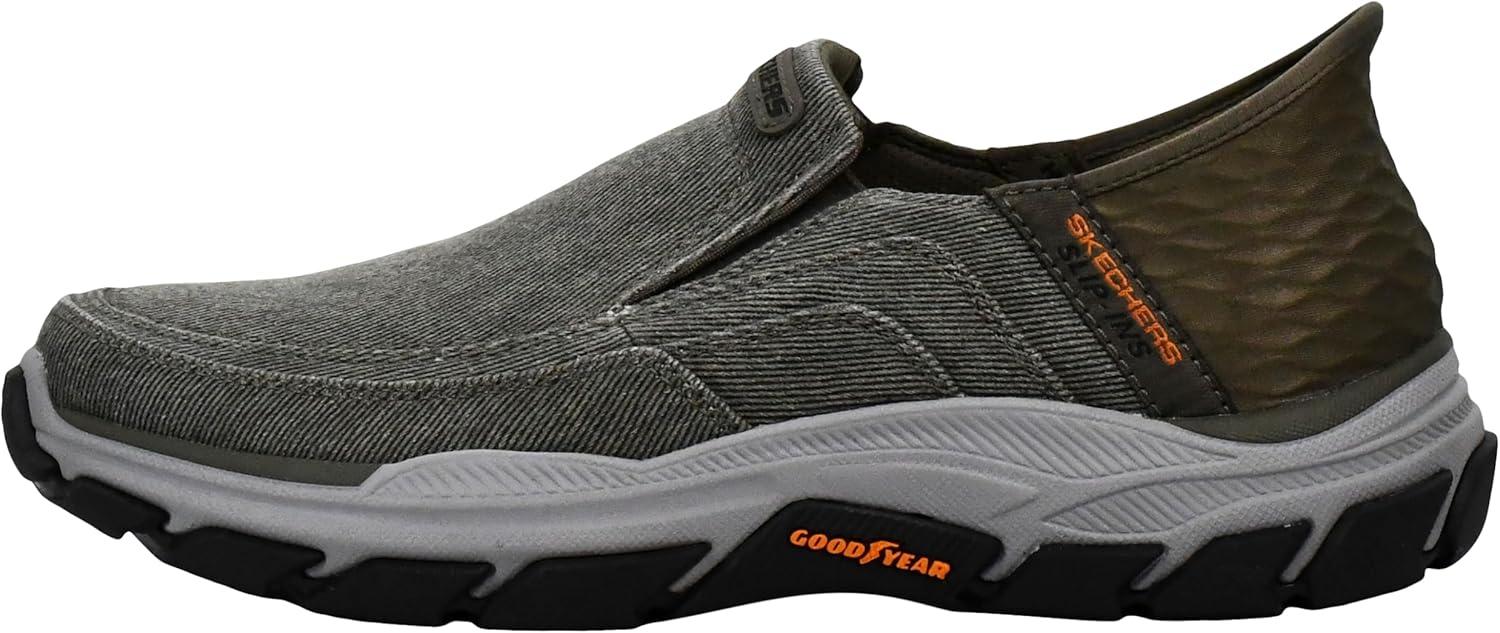 imageSkechers Mens Respected Holmgren SlipinOlive