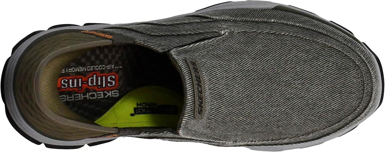 imageSkechers Mens Respected Holmgren SlipinOlive