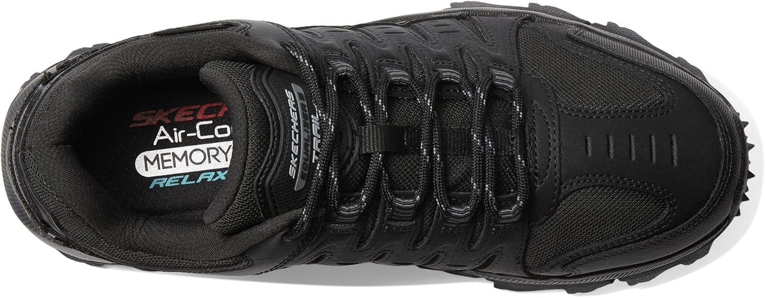 imageSkechers Mens Summits Hight Range Slipin SneakerBlack Leather Mesh Black Trim