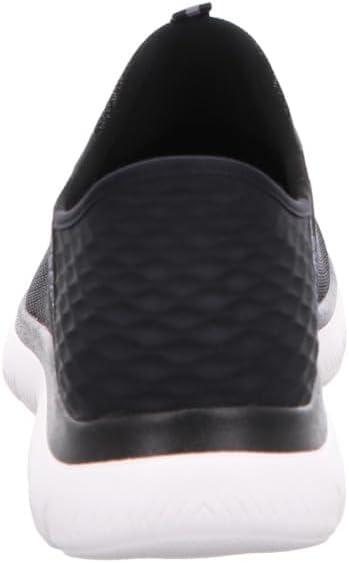 imageSkechers Mens Summits Hight Range Slipin SneakerBlack Mesh Wht Trim