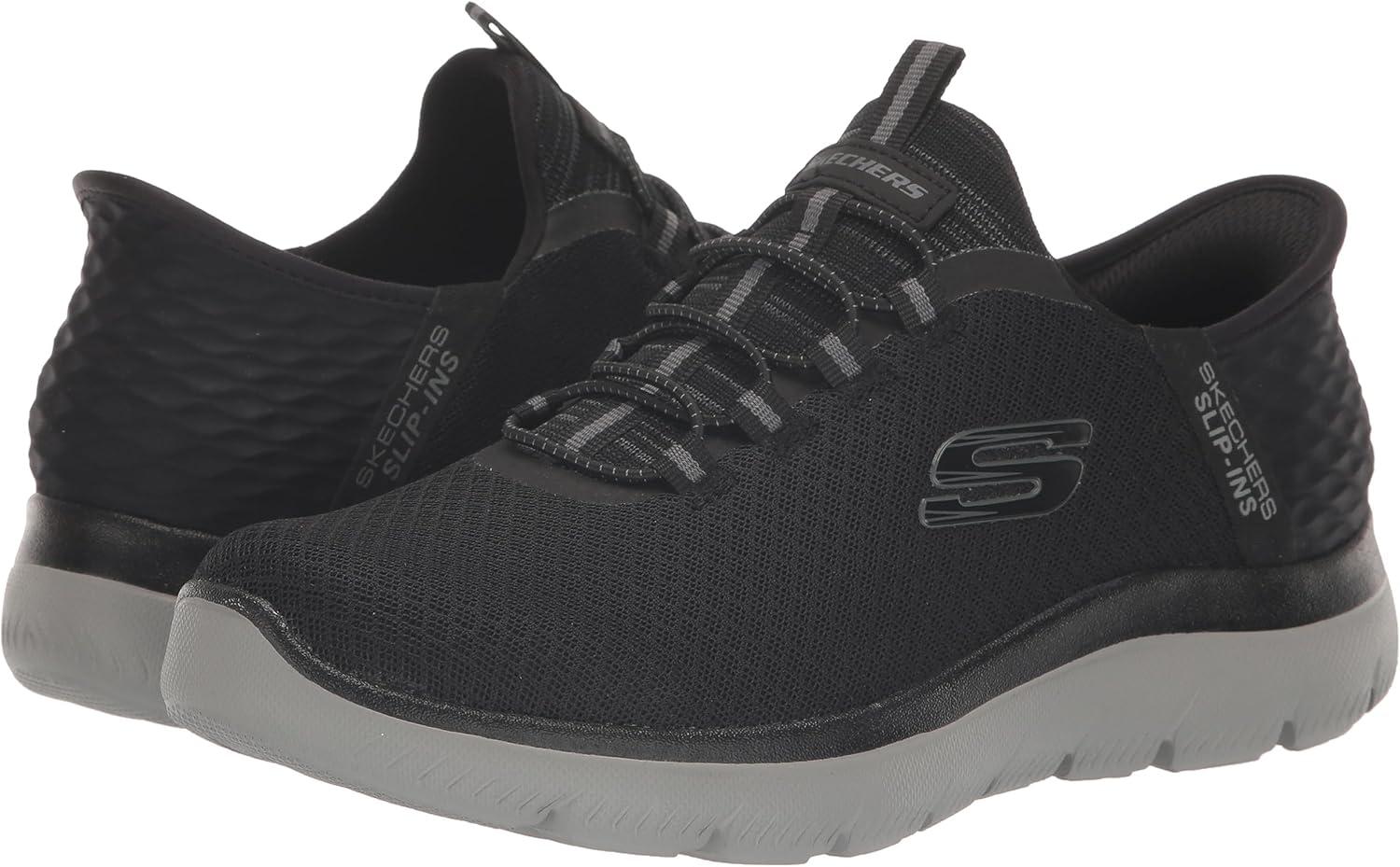 imageSkechers Mens Summits Hight Range Slipin SneakerBlackCharcoal