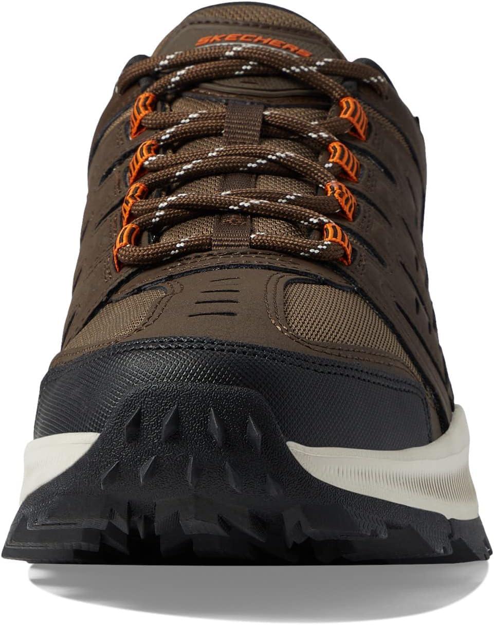 imageSkechers Mens Summits Hight Range Slipin SneakerBrown Leather Mesh Orange Trim