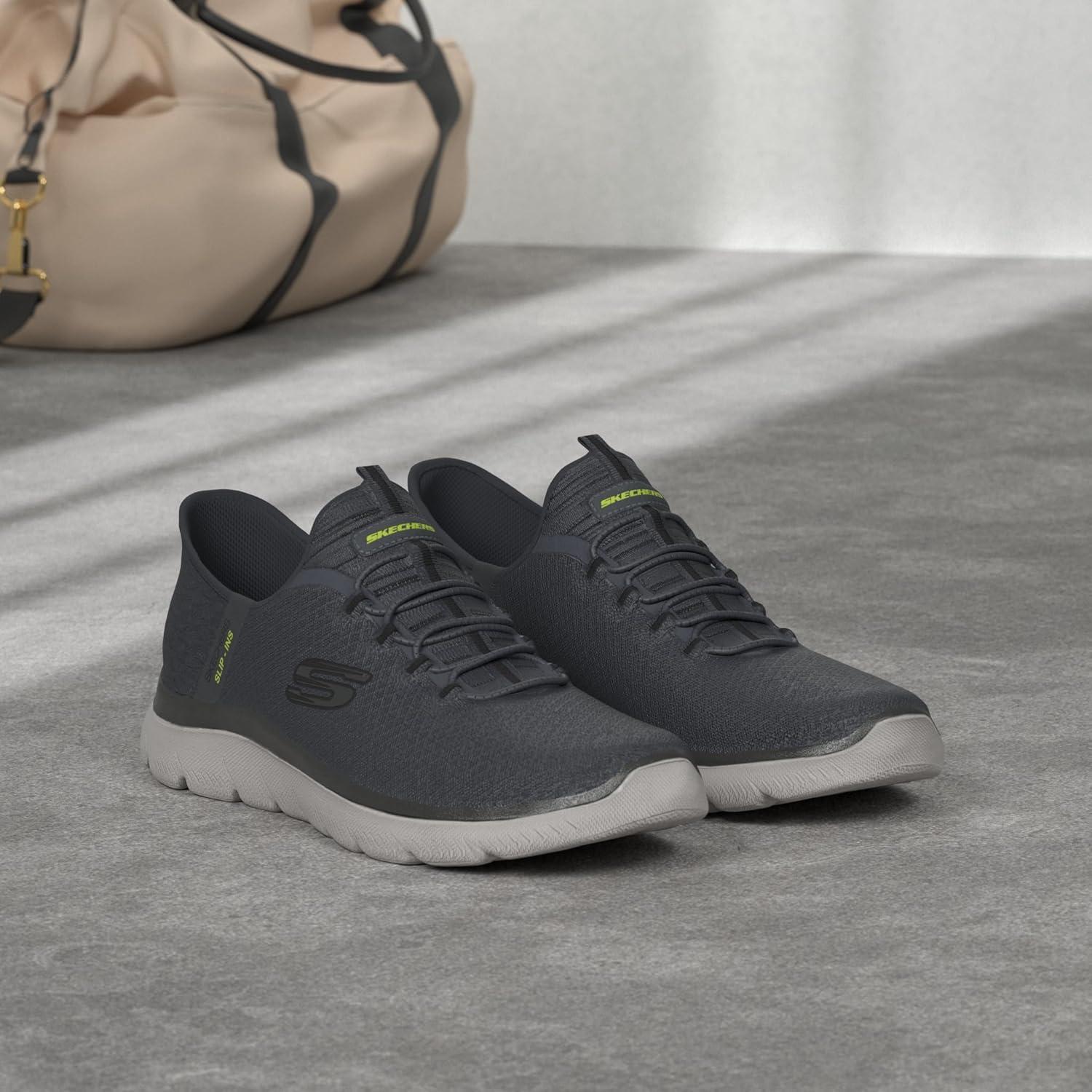 imageSkechers Mens Summits Hight Range Slipin SneakerCharcoal