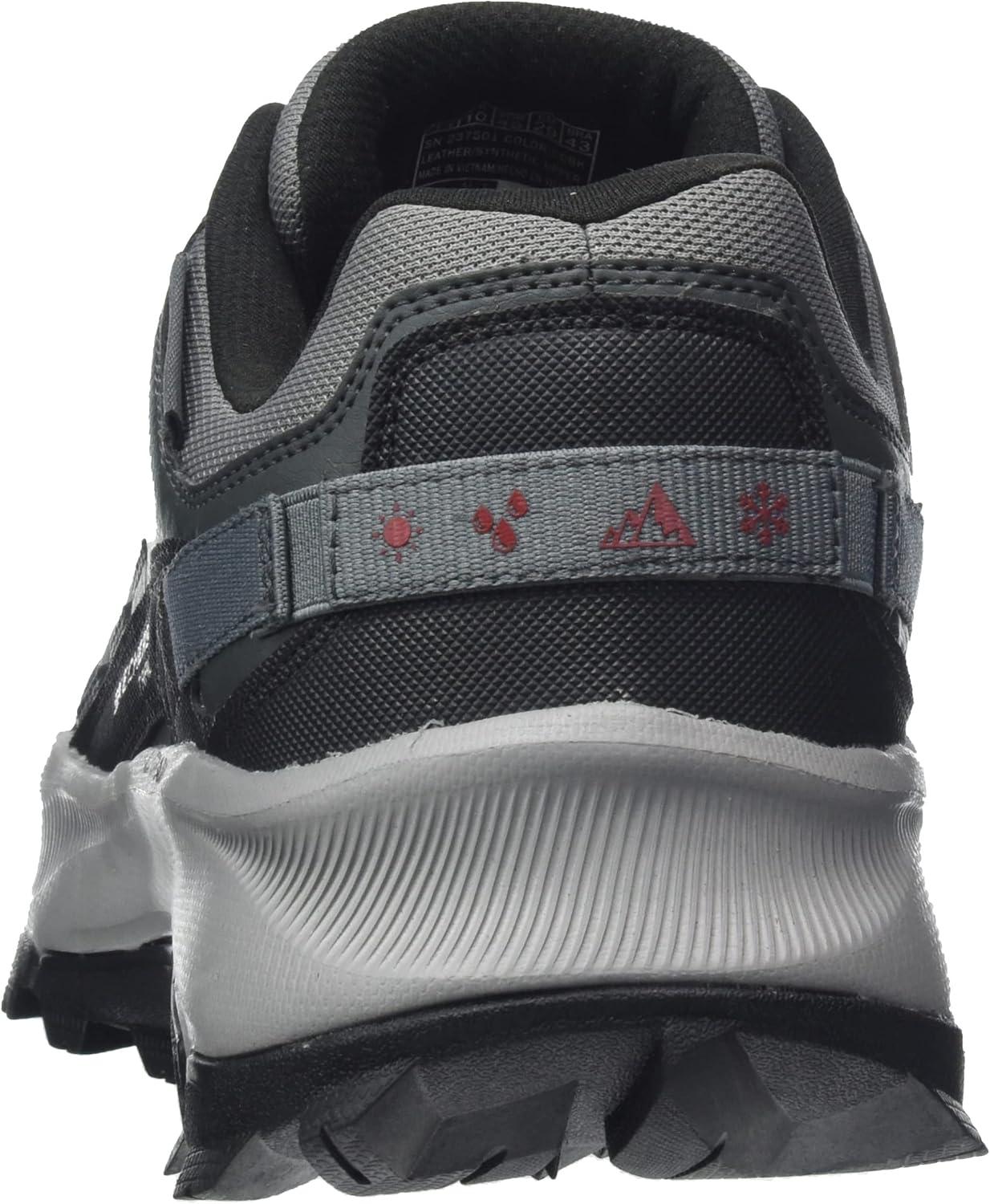 imageSkechers Mens Summits Hight Range Slipin SneakerCharcoal Leather Mesh Black Trim