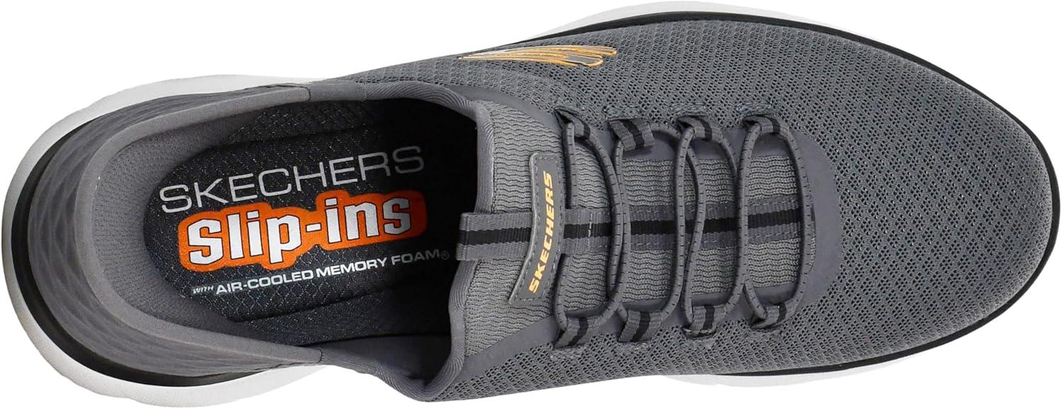 imageSkechers Mens Summits Hight Range Slipin SneakerCharcoalOrange