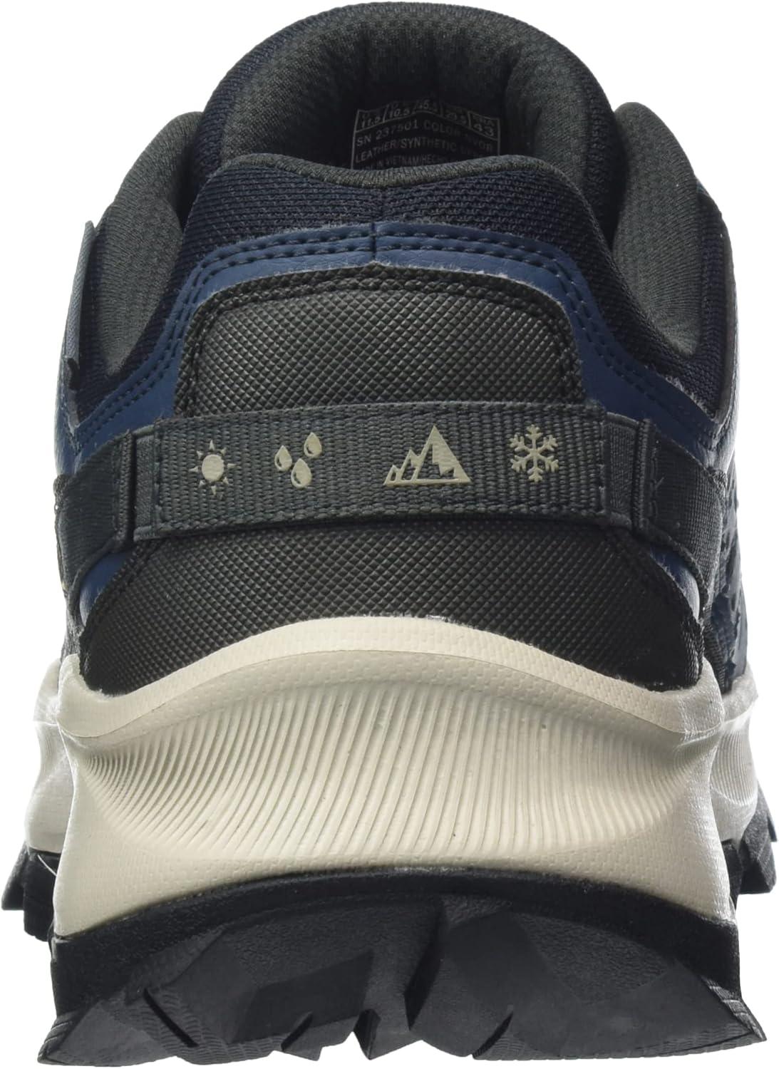 imageSkechers Mens Summits Hight Range Slipin SneakerNavy Leather Mesh Orange Trim