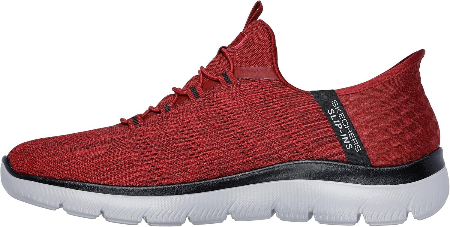 imageSkechers Mens Summits Key Pace Hands Free Slipin ShoesRedBlack Wide