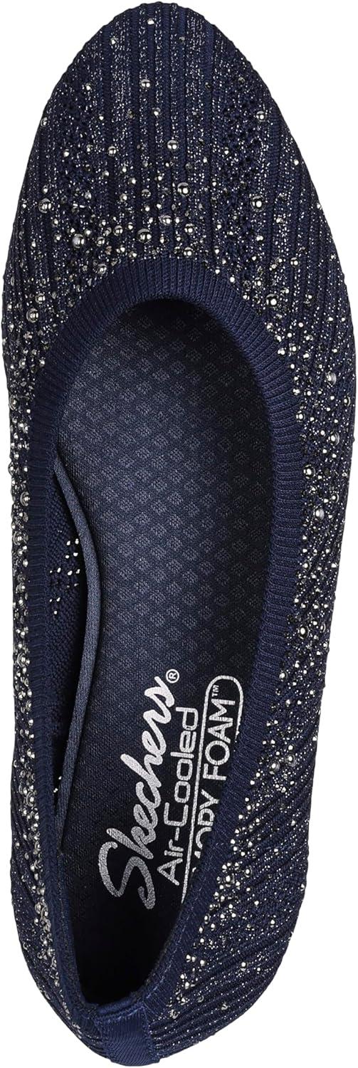 imageSkechers Modern Comfort Womens Womens Cleo 20 Glitzy DazeBallet FlatNavy