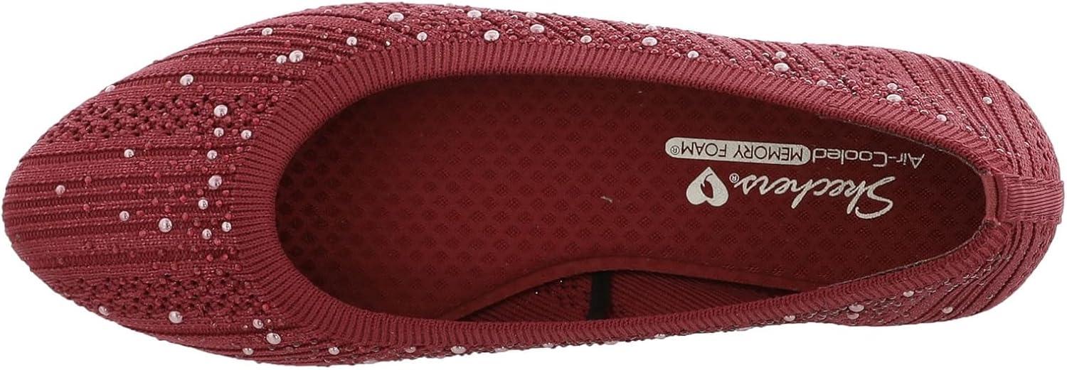 imageSkechers Modern Comfort Womens Womens Cleo 20 Glitzy DazeBallet FlatRed